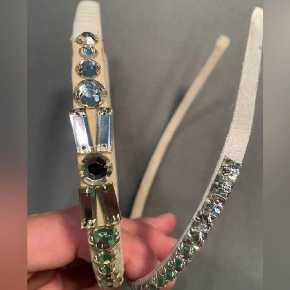 2 Headbands‎ with bling. Probably J. Crew.